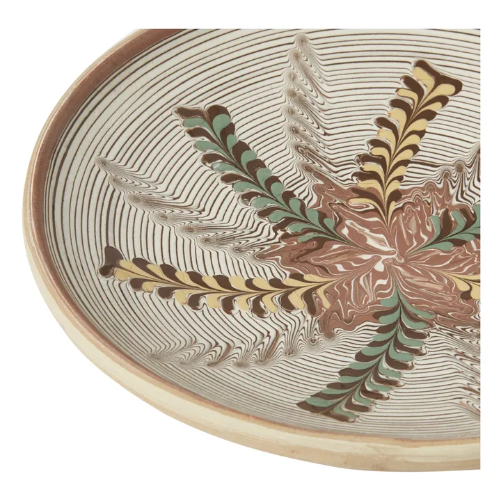 Les Petits Bohèmes Assiette en céramique motif fleur