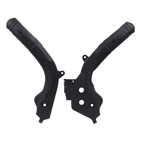 RTECHMX - Protection de cadre bi-matière Yamaha YZF/YZ/FX/WRF - RPRTYZFNRBL1 Noir