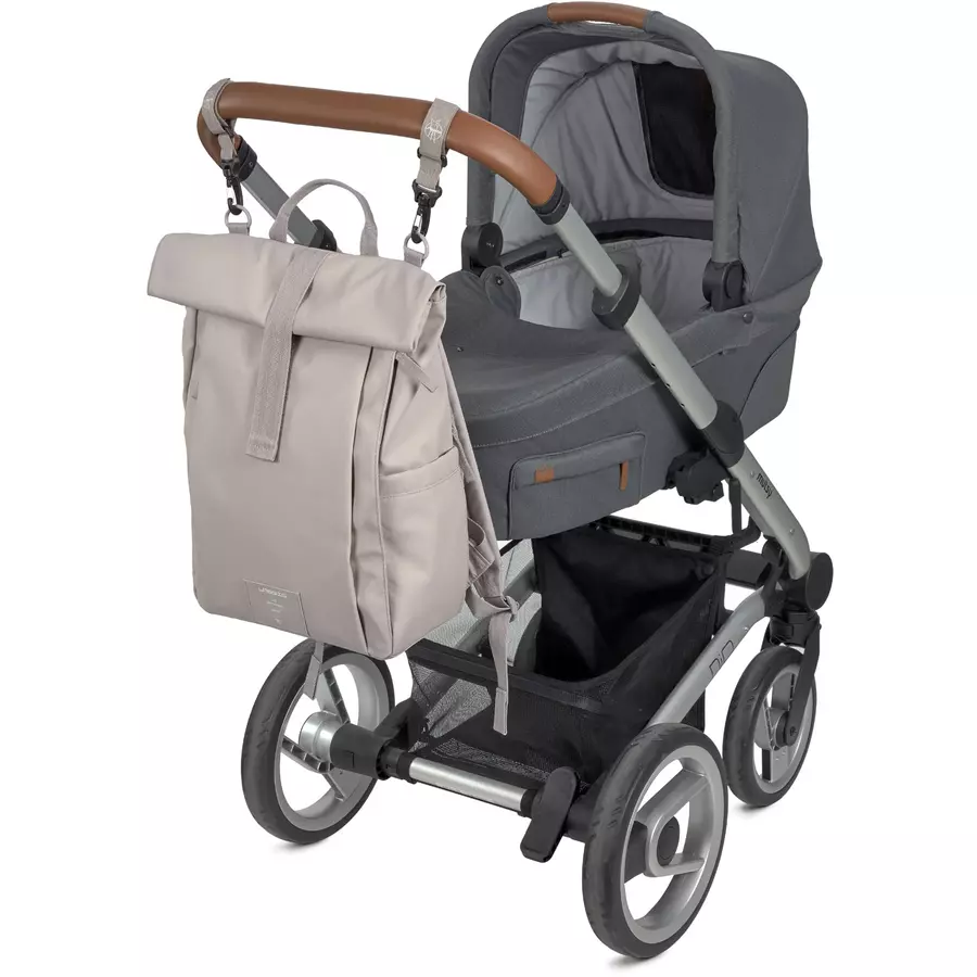 LÄSSIG Wickelrucksack Rolltop Up Backpack taupe