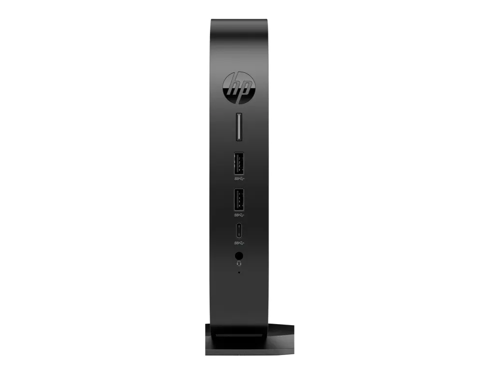 HP Elite t655 - Tynd klient - SFF 1 x Ryzen Embedded R2314 / op til 3.5 GHz - RAM 8 GB - flash 64 GB - eMMC - Radeon Graphics - Gigabit Ethernet, Bluetooth 5.2, IEEE 802.11ax (Wi-Fi 6) - Win 10 IoT Enterprise - skærm: ingen - tastatur: Internationalt