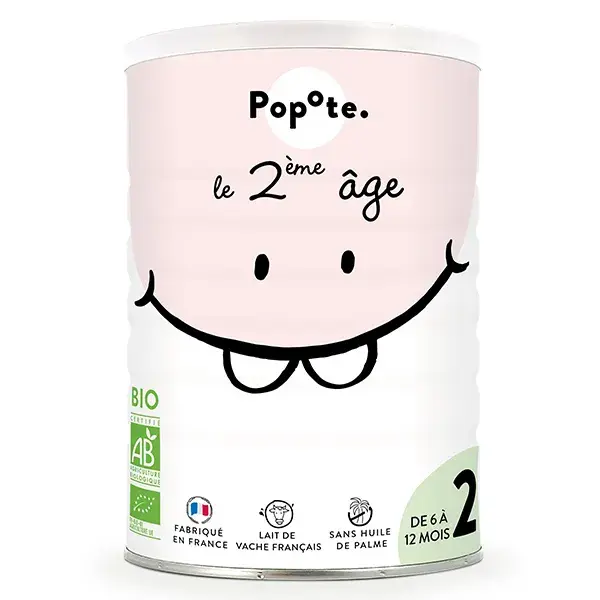 Leite Infantil Orgânico Popote Fase 2 400g