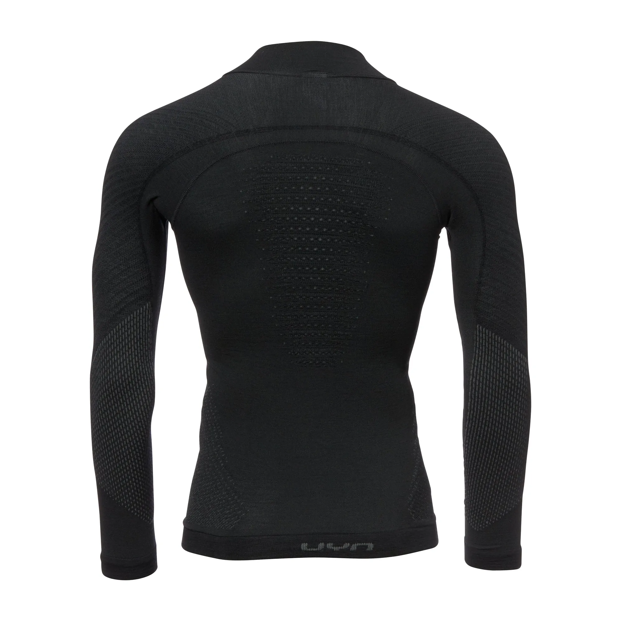 UYN -  UYN Longsleeve Rollkragen Fusyon Merino Männer schwarz anthrazit