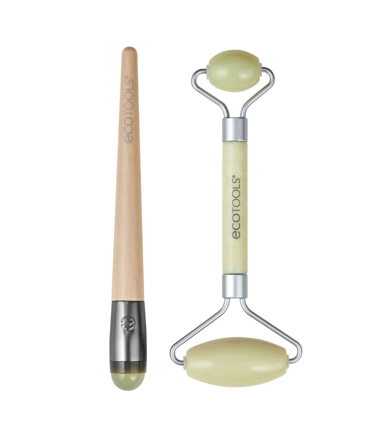 Ecotools - Conjunto de rolo facial e rolo de contorno de olhos Jade