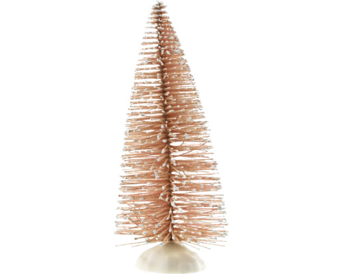 Kerstboomversiering met kunststof voet, 20 cm, roze