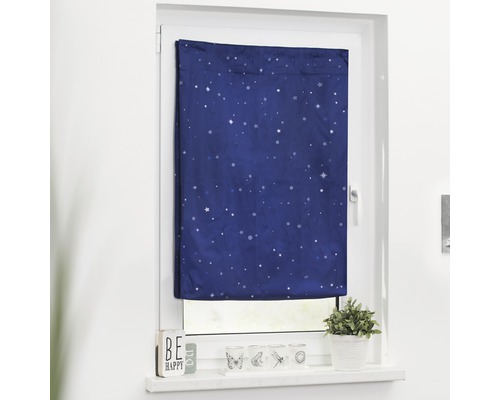 Lichtblick reisrolgordijn, zelfklevend, zonder boren, thermisch, blauw, 130x200 cm