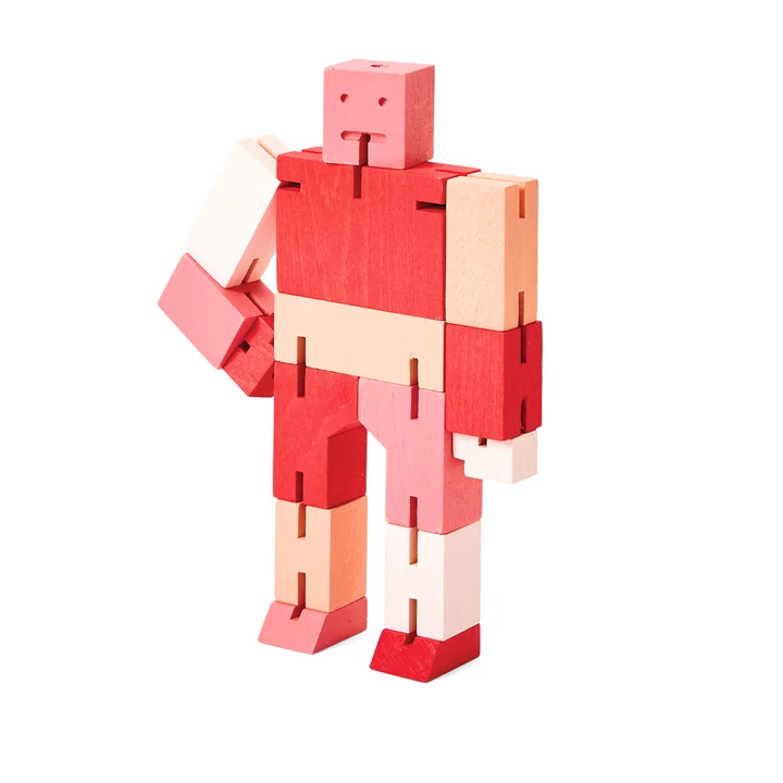 Areaware - Cubebot, klein, rot multi