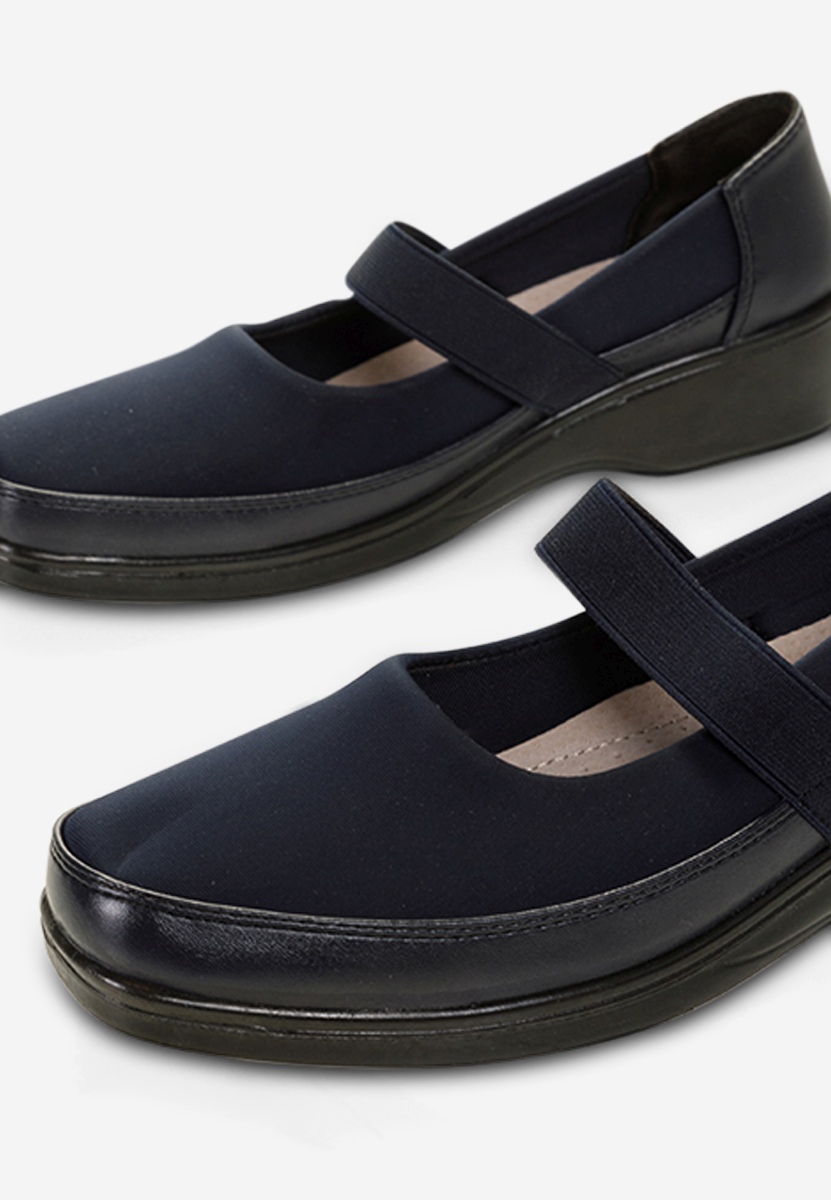 Chaussures à semelle orthopédique marine Diora