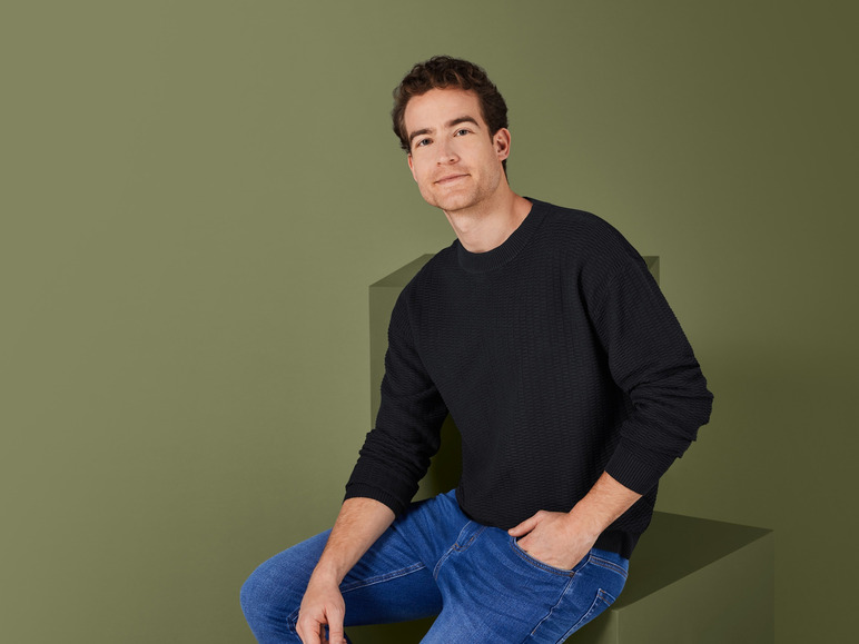 Heren gebreide pullover