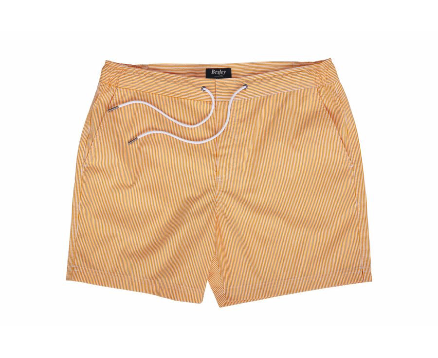 Short de bain homme rayé Orange - BRENTAN