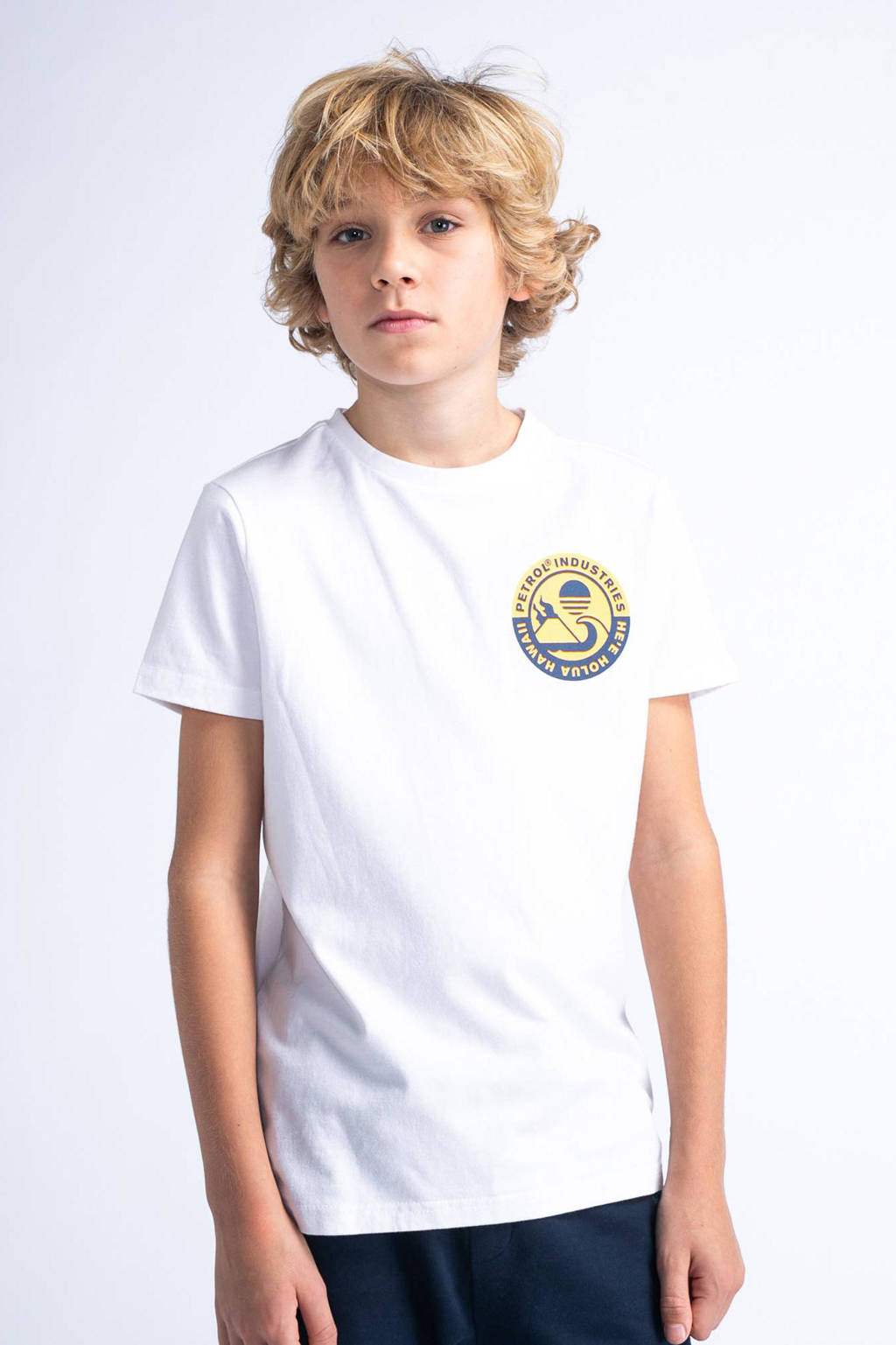 Petrol Industries T-shirt met logo wit