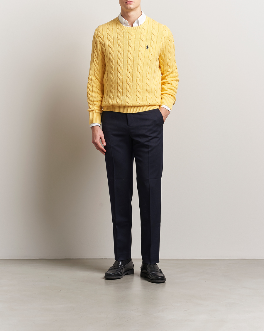 Polo Ralph Lauren Cotton Cable Pullover Fall Yellow
