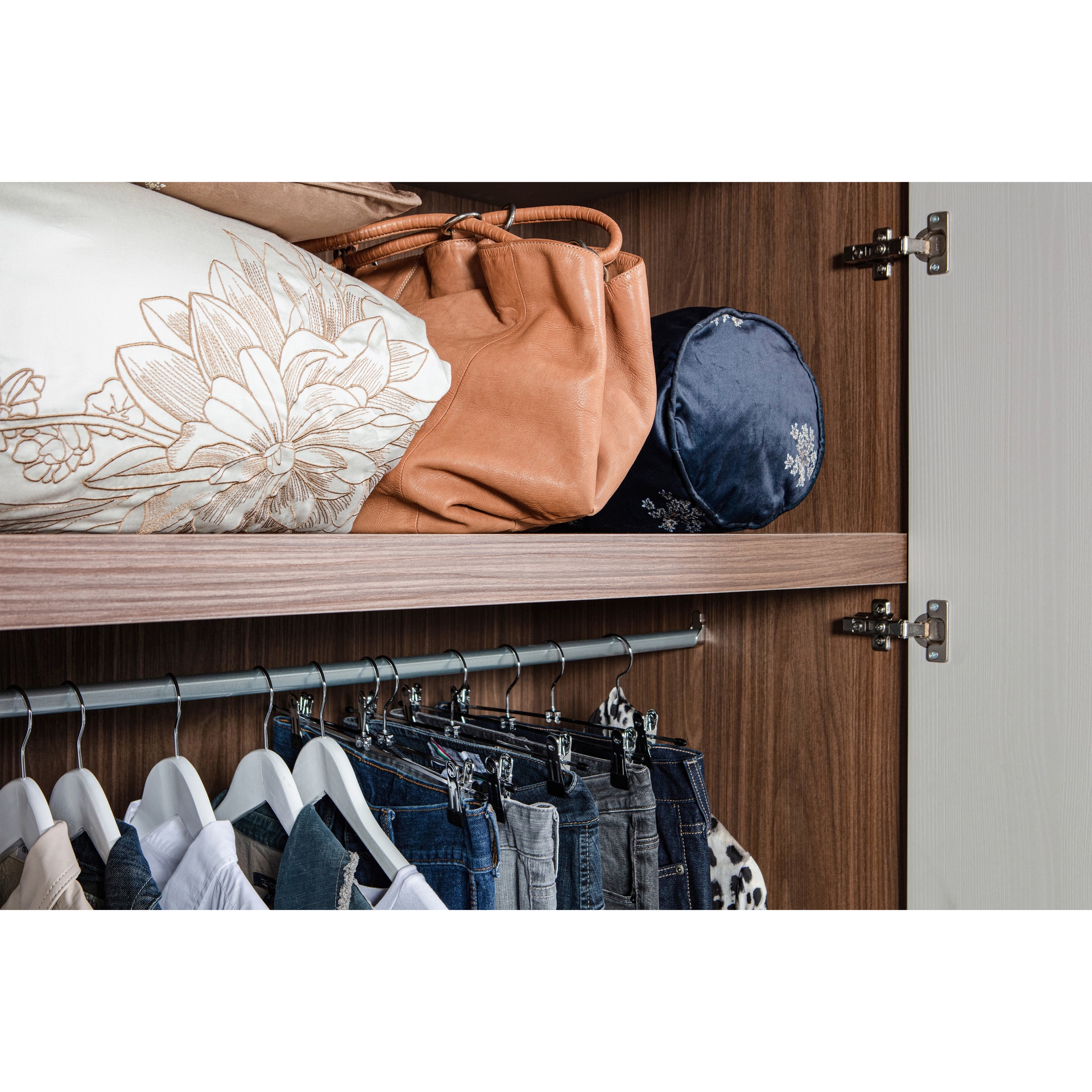 Kleiderschrank RENS 165 x 210 cm Kieselgrau