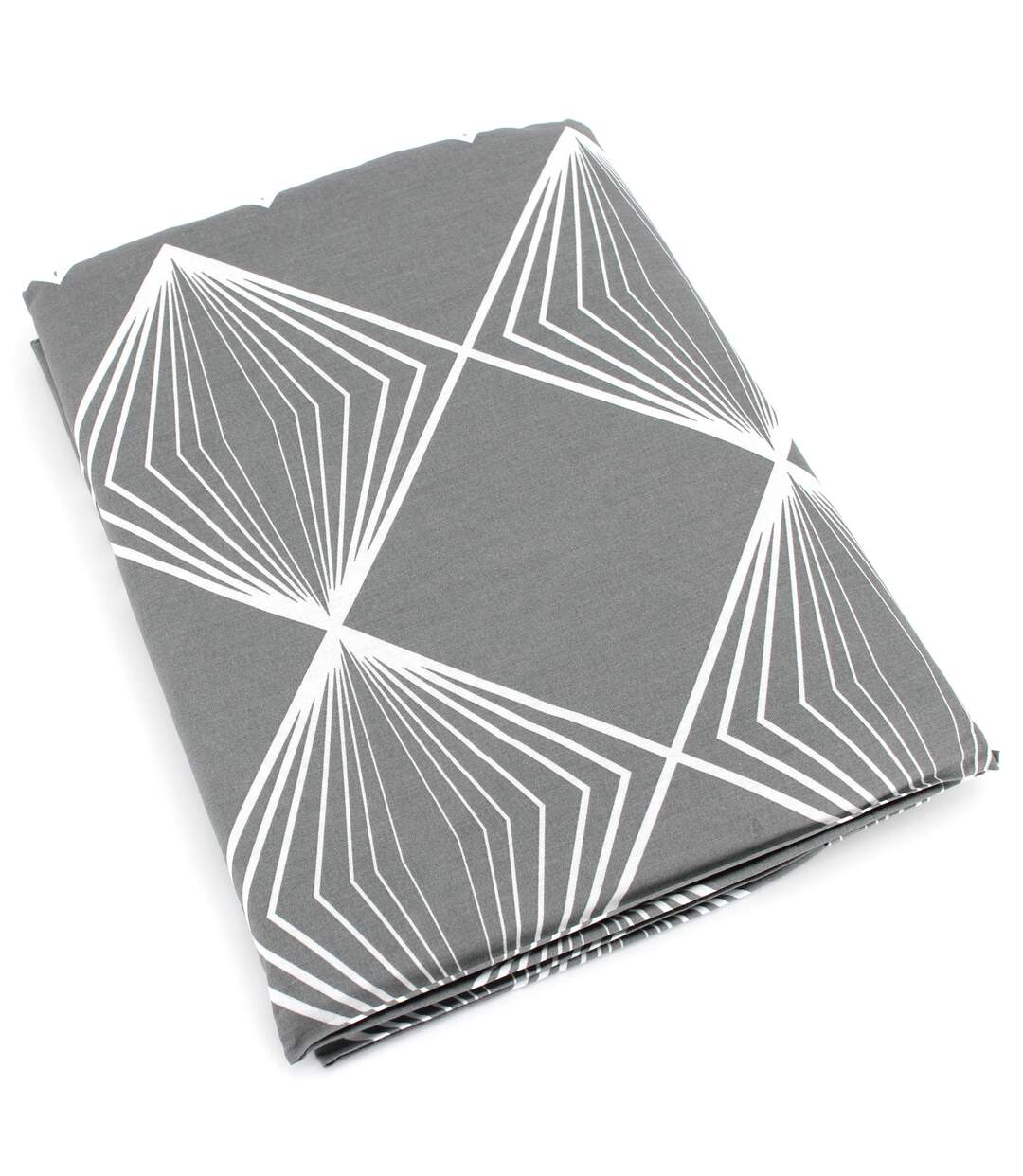 Drap plat 280x310 cm coton FOREVER GRIS gris foncé