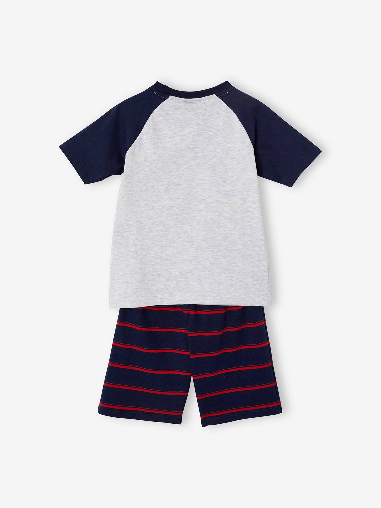 Pijama liso cinza claro do Harry Potter® com shorts e estampas.