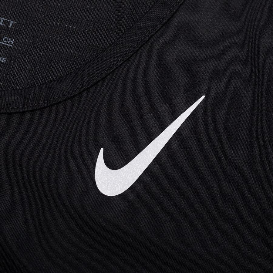 Nike T-shirt Running Dri-FIT Race - Noir/Argenté Femme