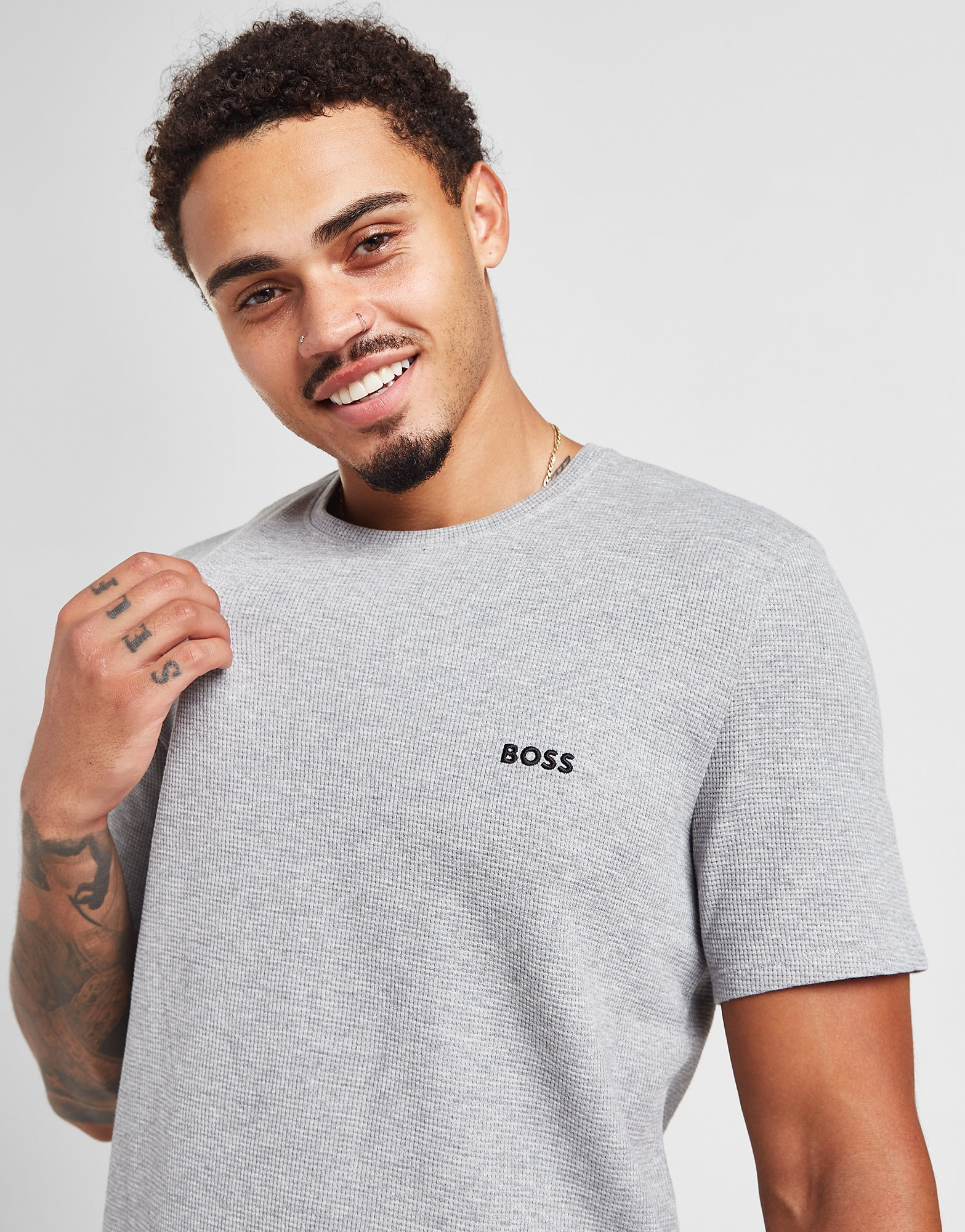 BOSS T-shirt Waffle Homme