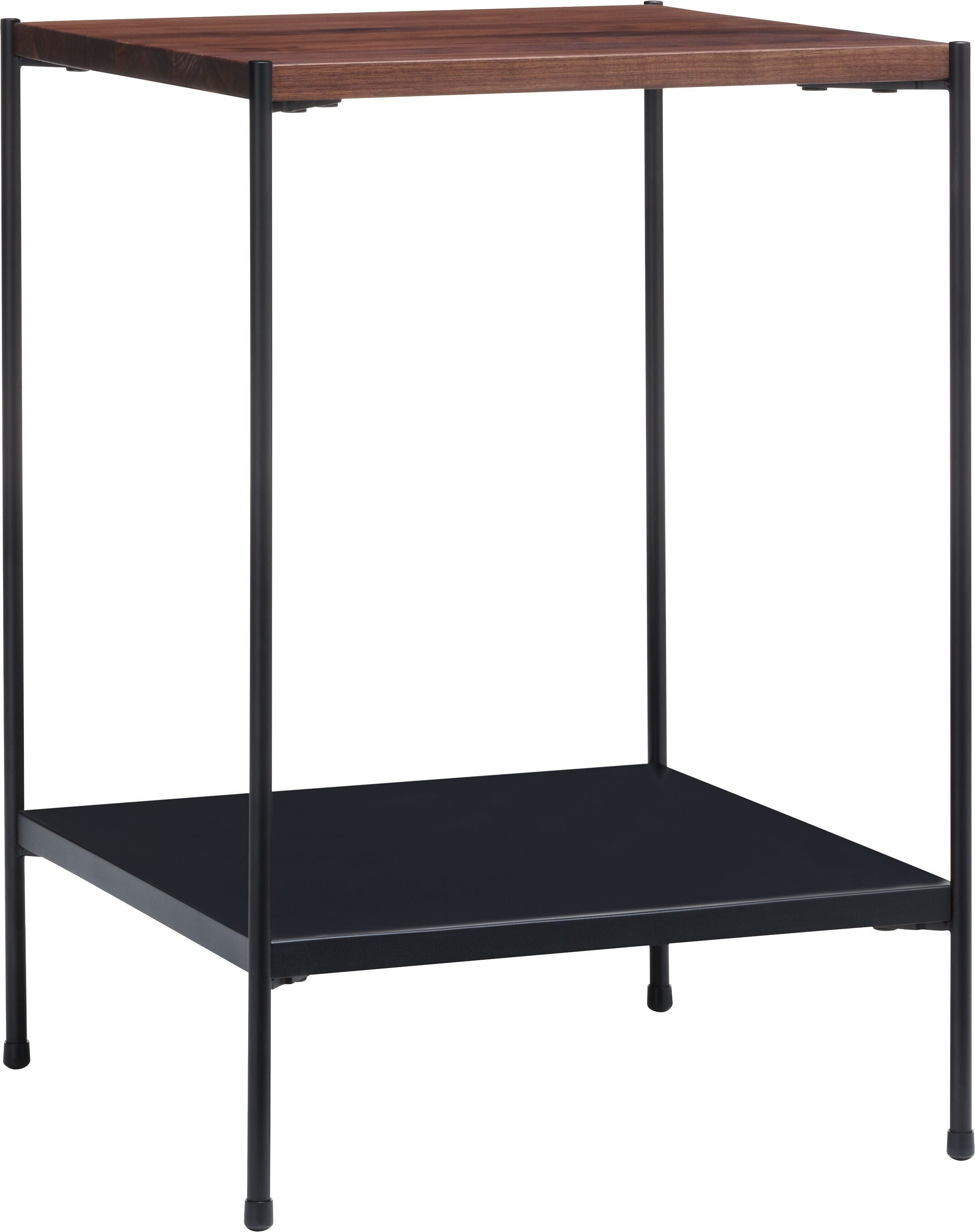 MALA Nachttisch - Nussbaum / B: 40.0 cm x T: 40.0 cm x H: 59.0 cm