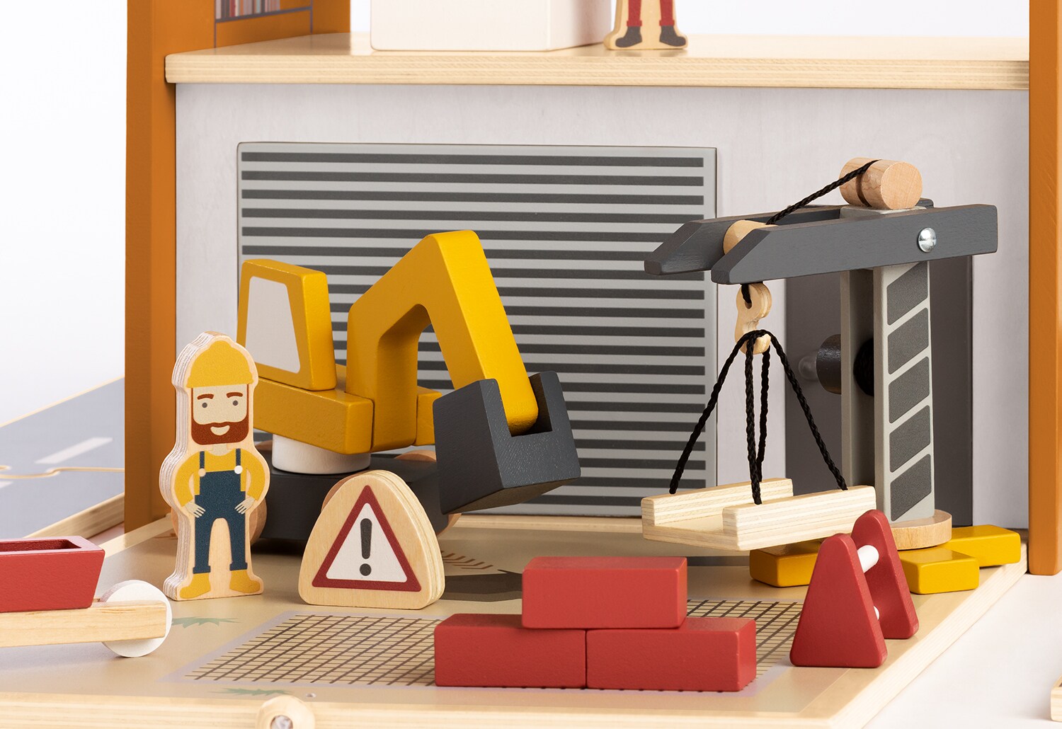 Spielwelt 'Baustelle Gustav' mit Zubehör