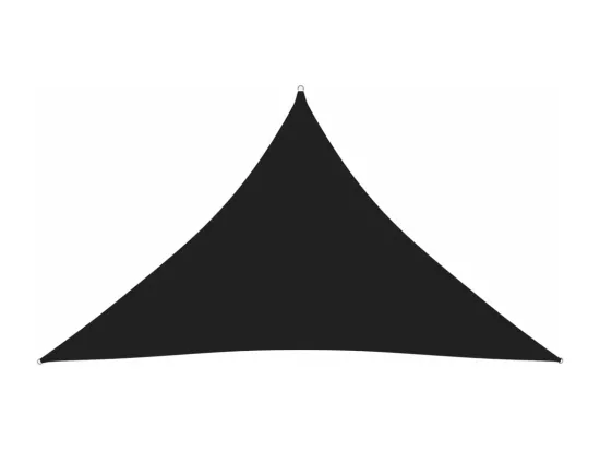 Voile de parasol tissu oxford triangulaire 2,5x2,5x3,5 m noir
