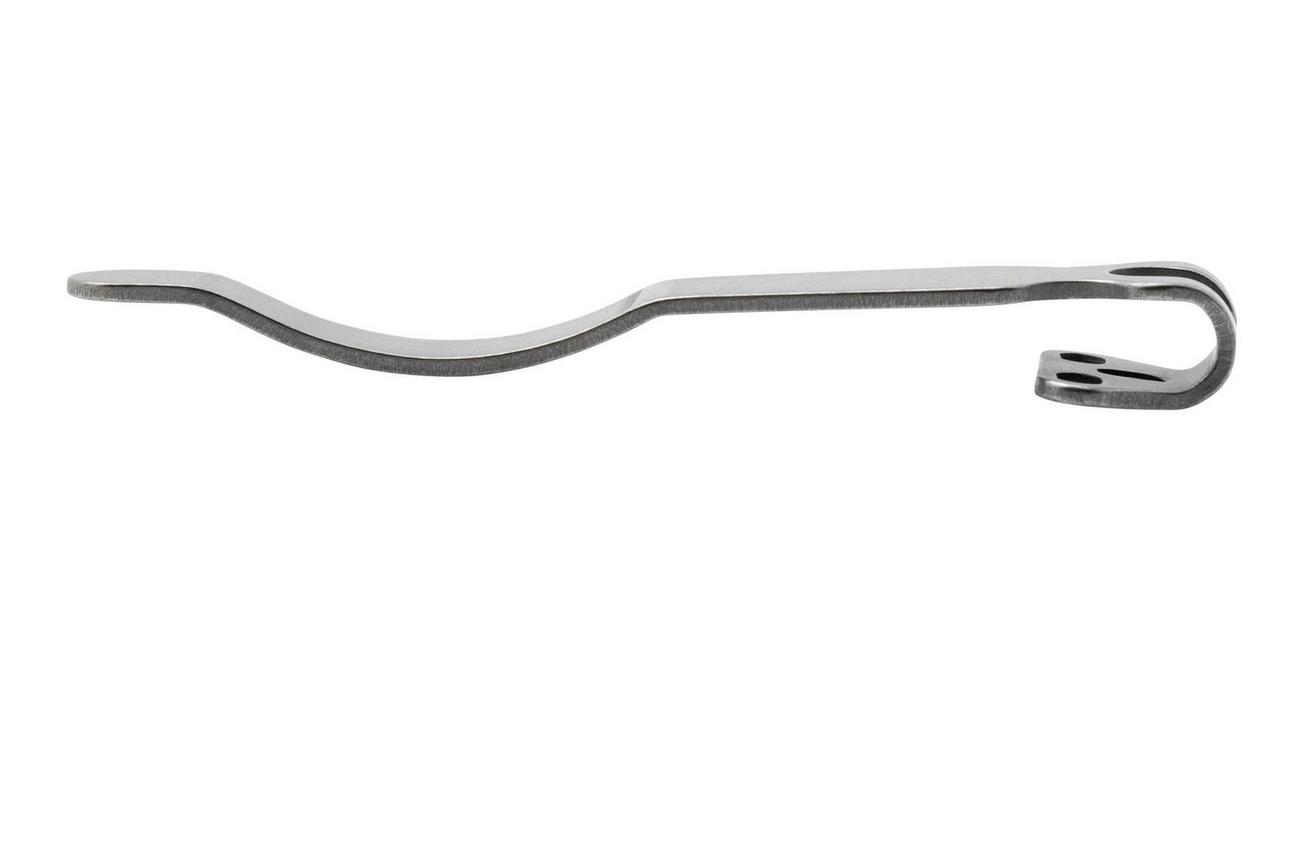 Flytanium Universal Long Pocket Clip FLY-1250LSW Stonewashed Titanium