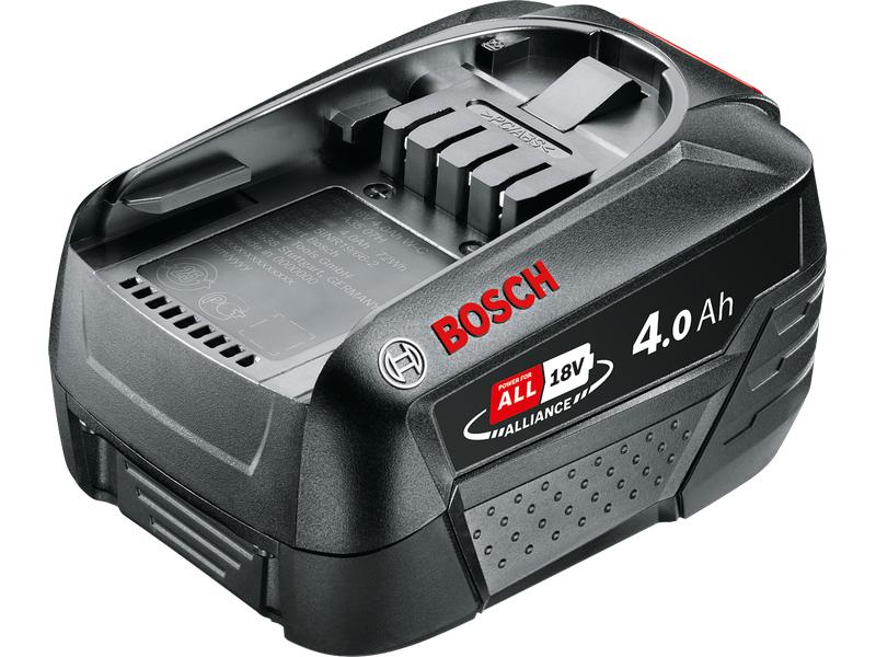 Bosch Akku PBA 18 V 4 Ah Lithium-Ionen-Akku für alle Geräte der 18-Volt-Klasse