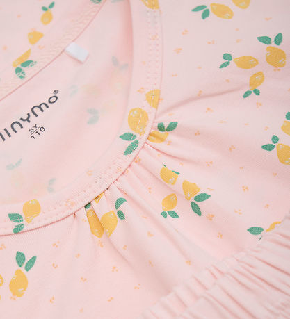 Minymo Shorts Set - T-Shirt/Shorts - Rosenquarz m. Zitronen