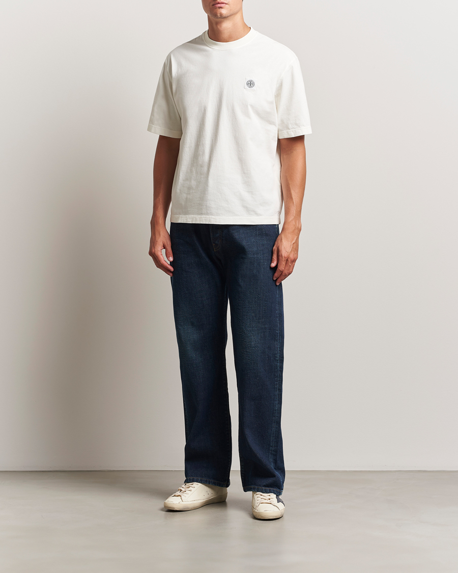 Stone Island Combed Organic Cotton T-Shirt Ivory