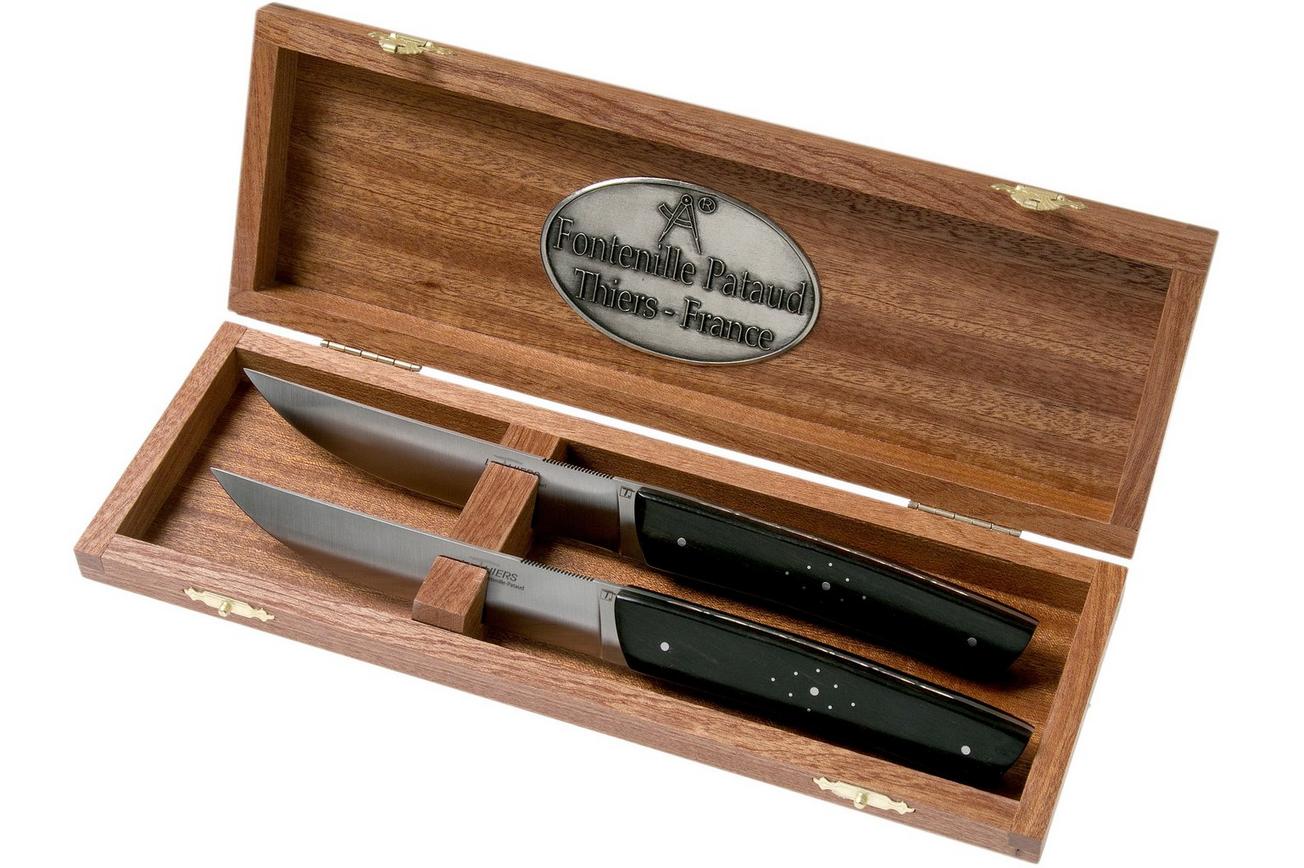Fontenille Pataud Le Thiers 2dlg steakmessenset ebbenhout, TR2TE