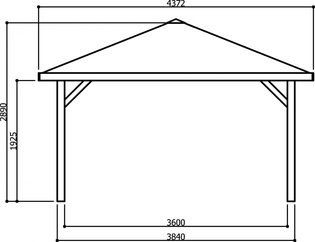 Abri de jardin maisonnette chalet de jardin kiosk 347x347