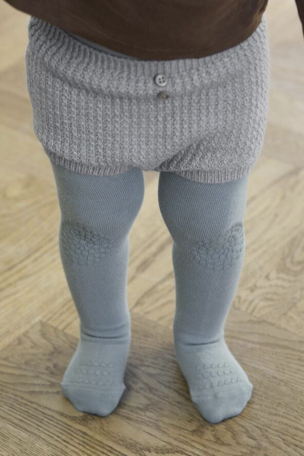 GoBabyGo Kravle Strømpebukser Dusty blue