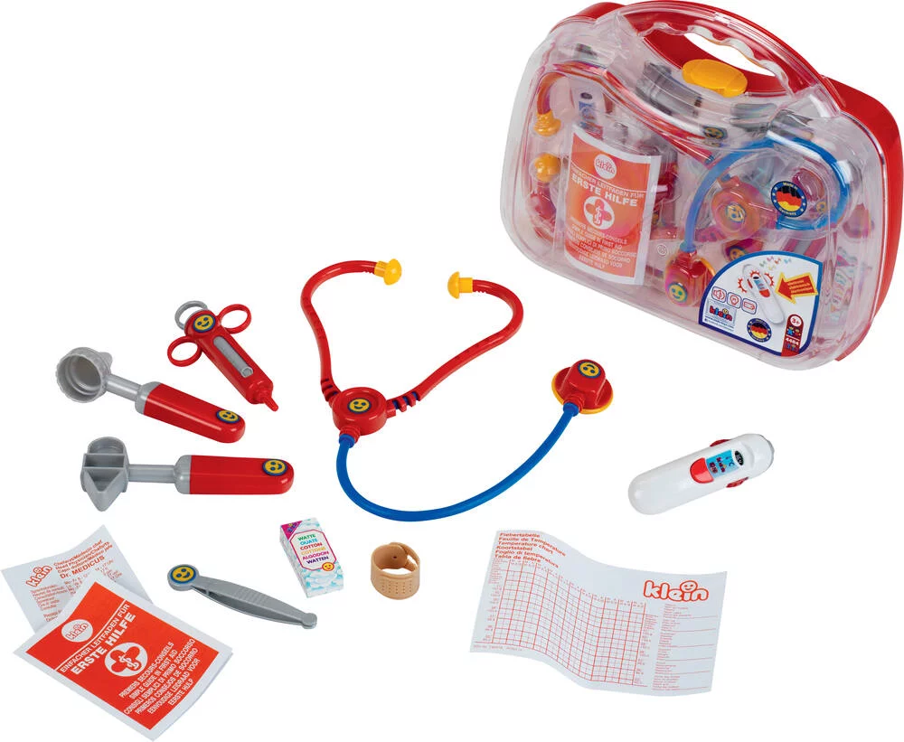 MALLETTE  DE DOCTEUR AVEC THERMOMETRE ELECTRONIQUE