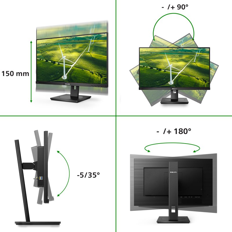 Philips 242B1G/00 écran plat de PC 60,5 cm (23.8