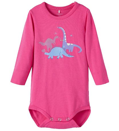 Name It Set - Body/Hosen/Mütze/Lätzchen - NbfBaba - Fuchsia Purp