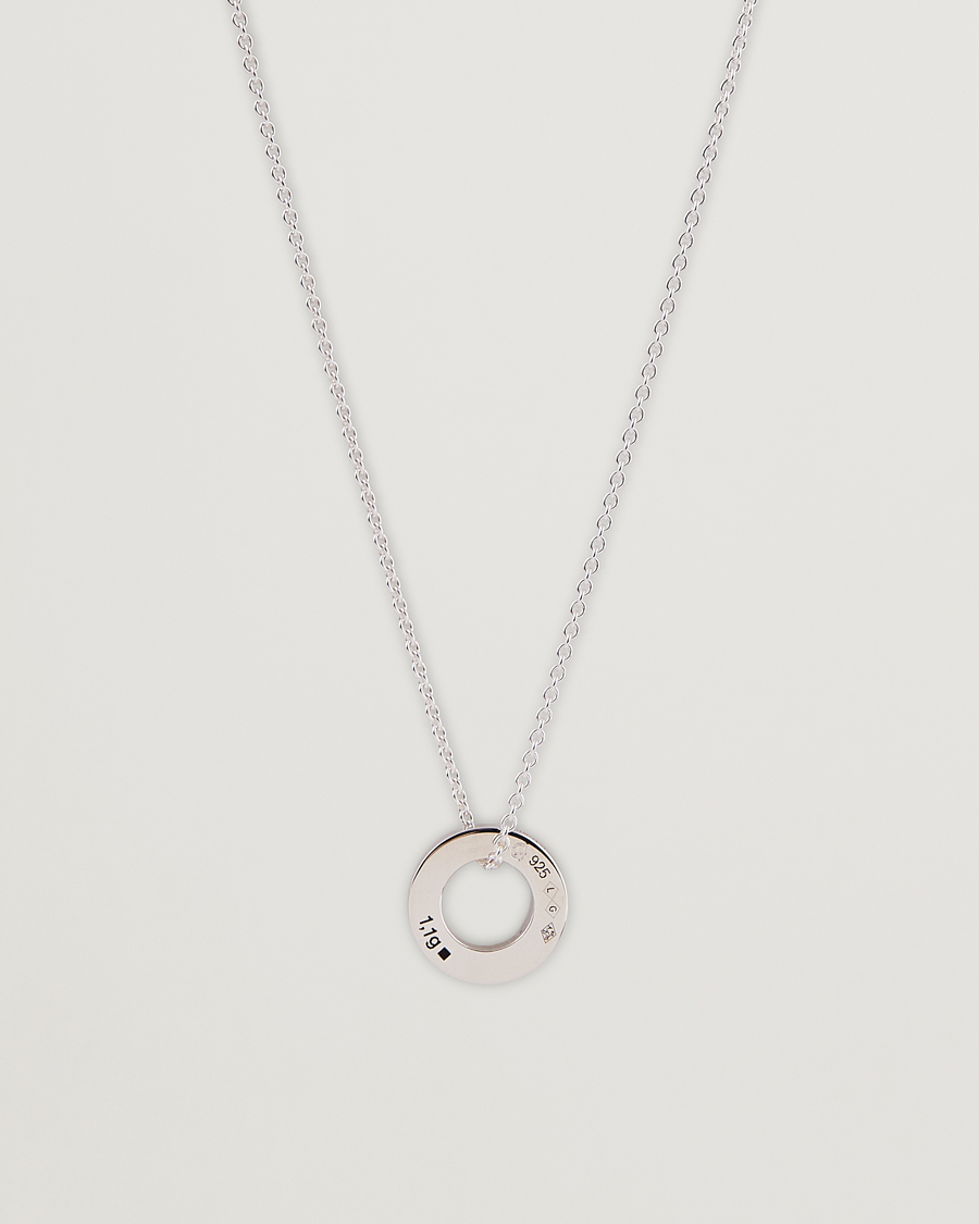 LE GRAMME Circle Necklace Le 1.1 Sterling Silver
