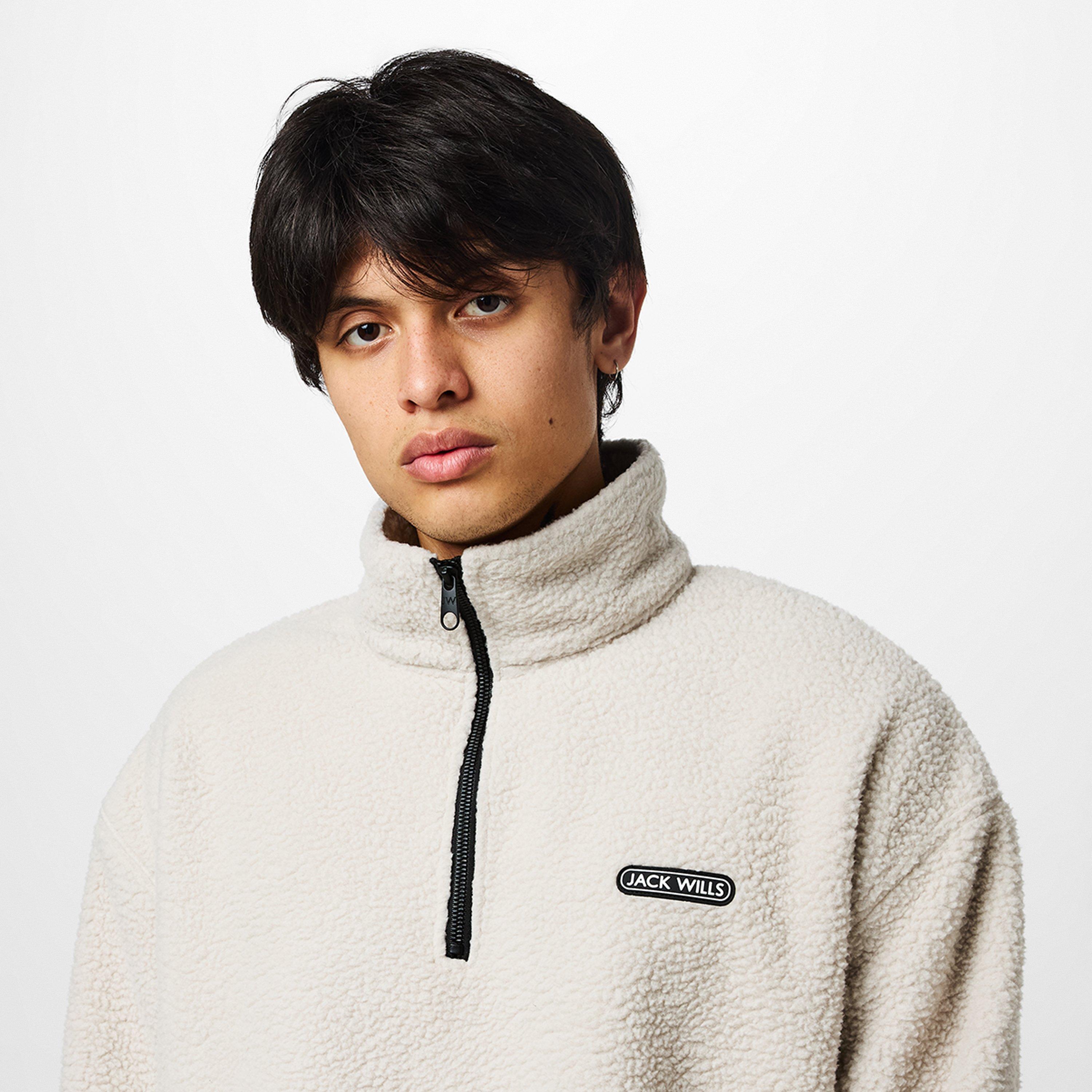 Jack Wills JW Polar Quarter Zip Fleece Top