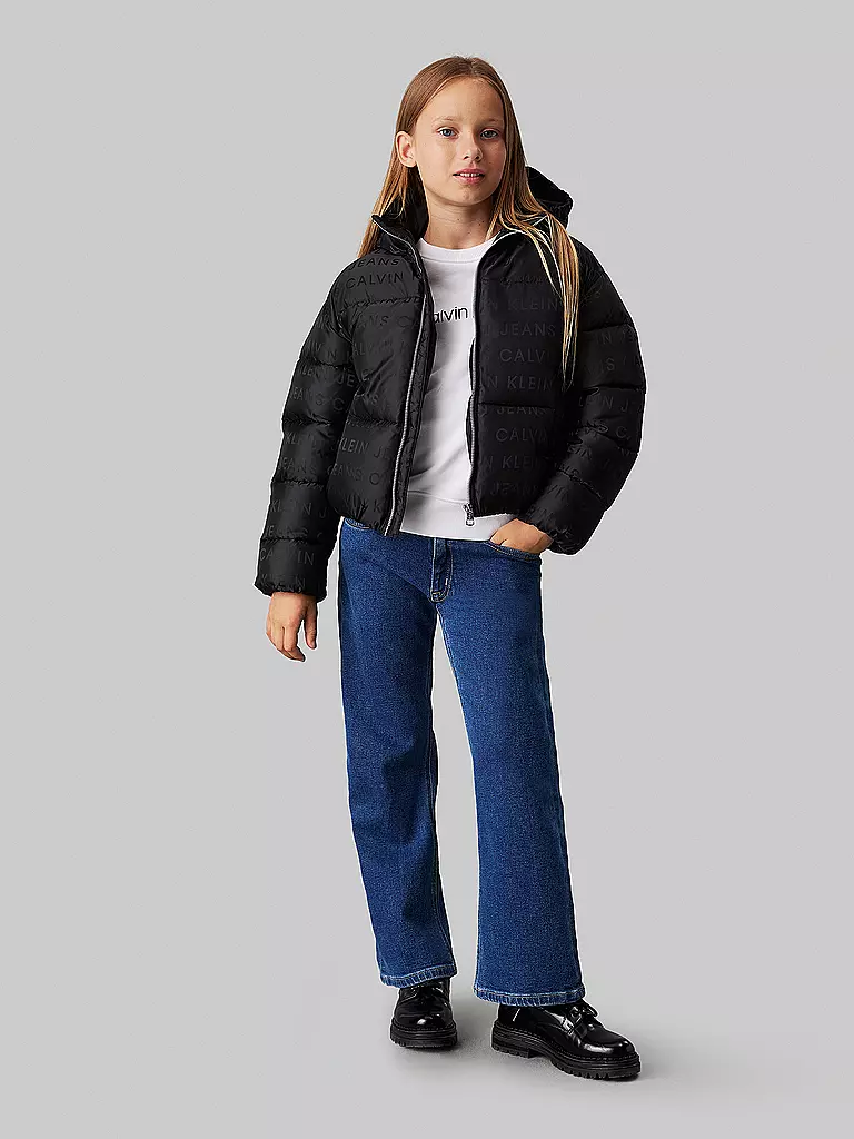 CALVIN KLEIN JEANS Mädchen Jacke schwarz