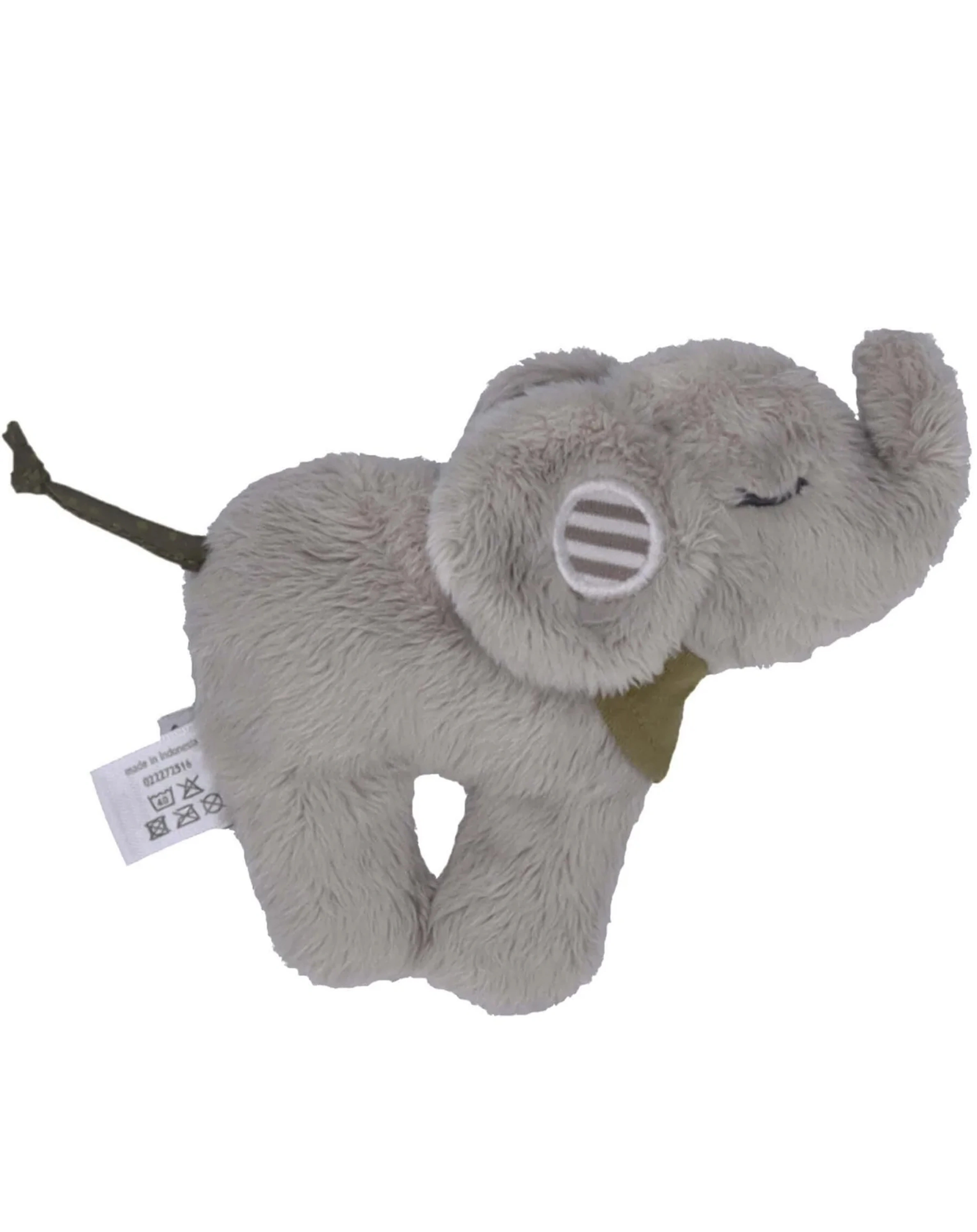 Kuscheltier MINI EDDY mit Rassel in grau