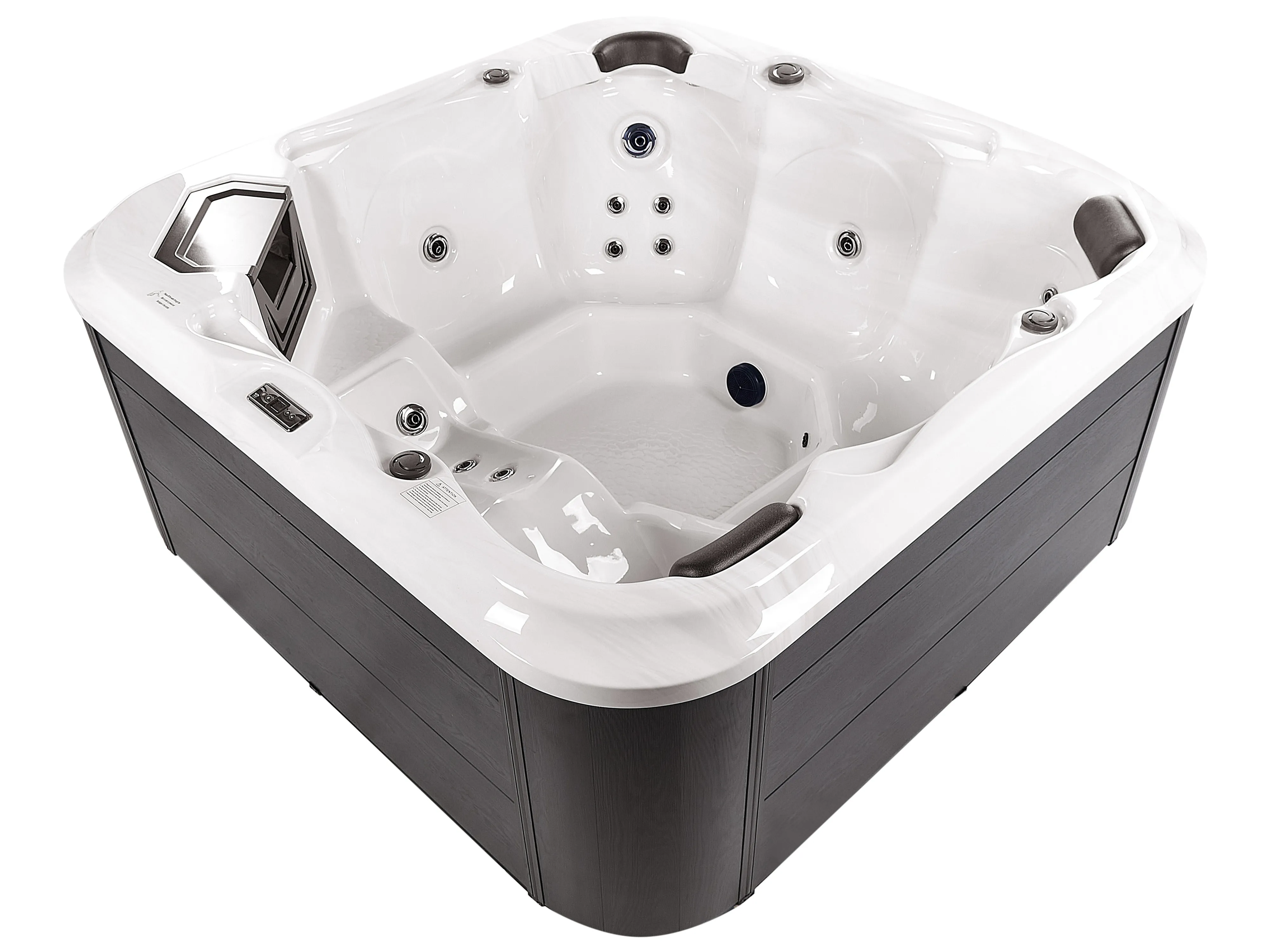 Buiten hottub met LED TULAROSA Wit