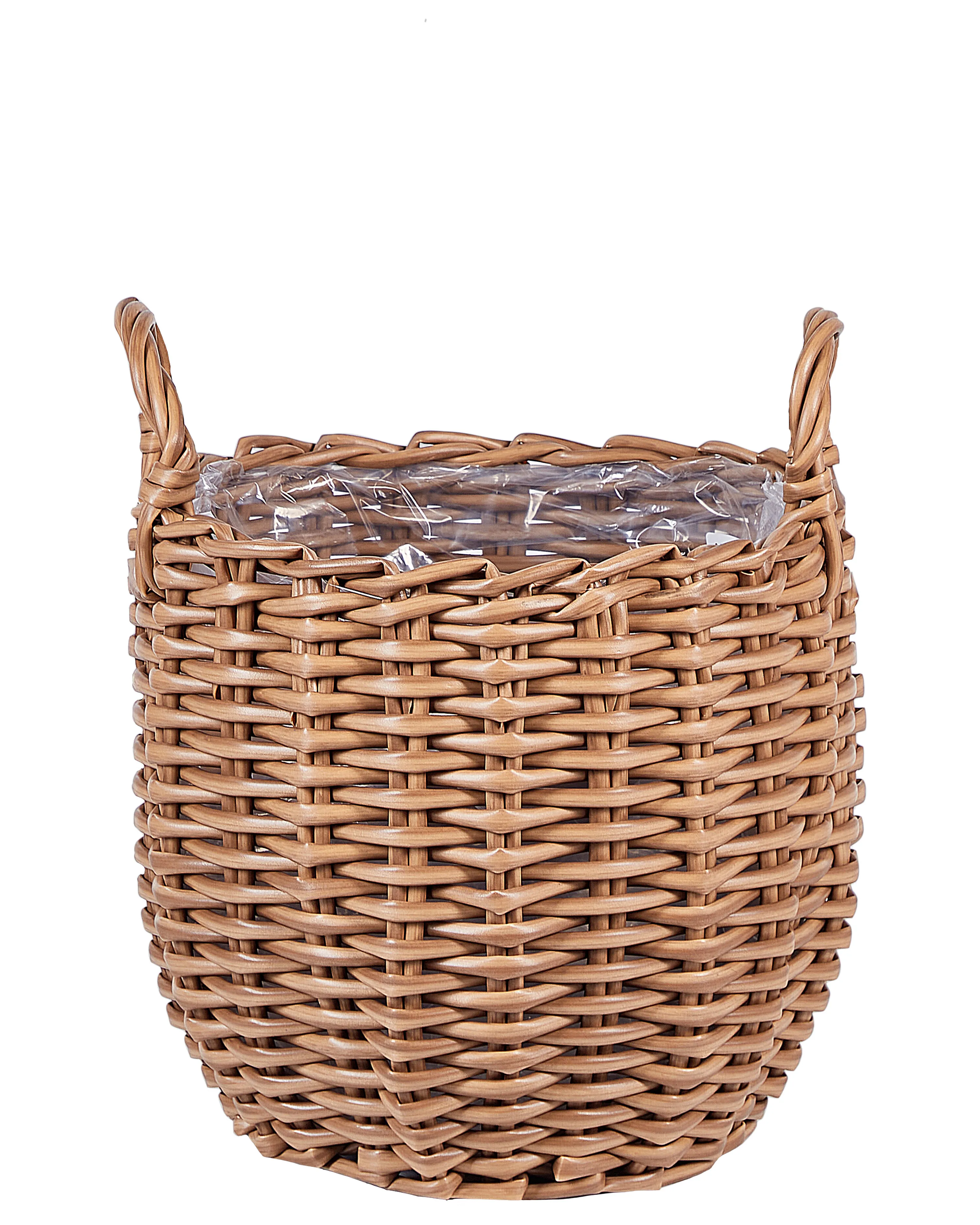 Set van 3 bloempotten AUCUBA 26/34/44 cm Lichtbruin
