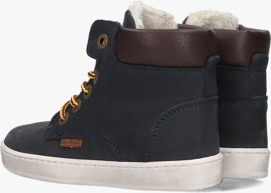 DEVELAB blauwe develab hoge sneaker 41855