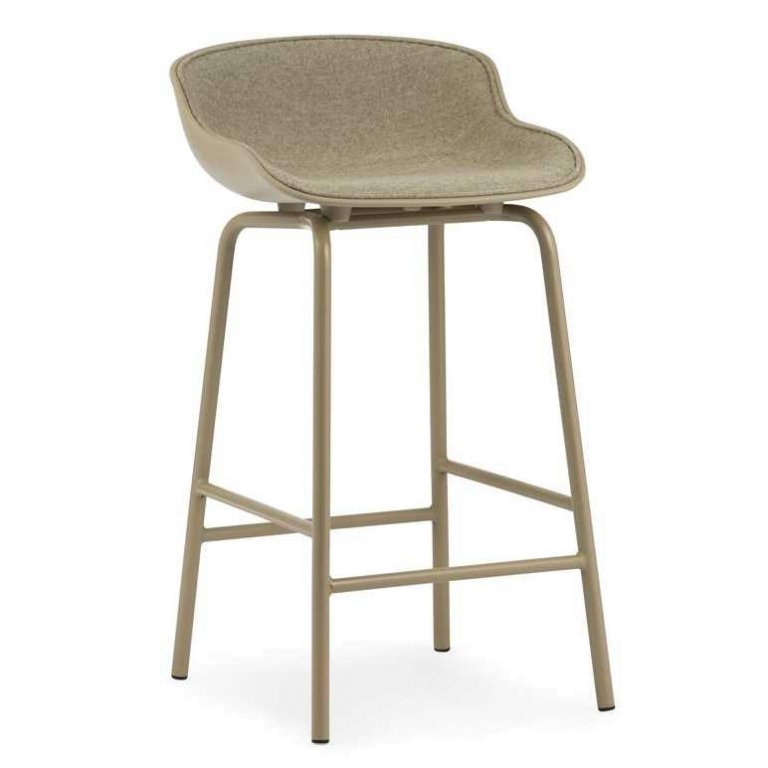 Normann Copenhagen Hyg barkruk 65 cm front upholstery Zand Synergy