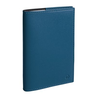 Agenda Soho Prestige avec répertoire - 1 semaine sur 2 pages - 10 x 15 cm - bleu acier - Quo Vadis