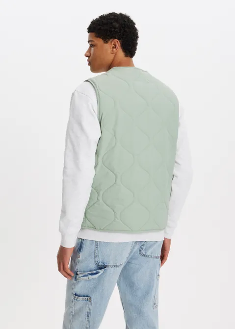 Gewatteerde bodywarmer groen (GRN.L)