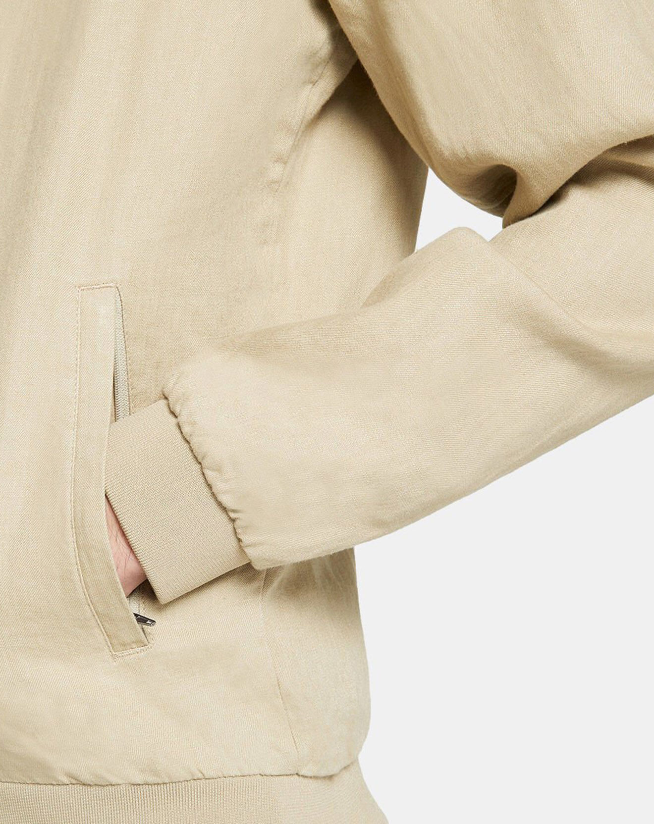 Galeries Lafayette Blouson bombers 100% Lin Poulin beige