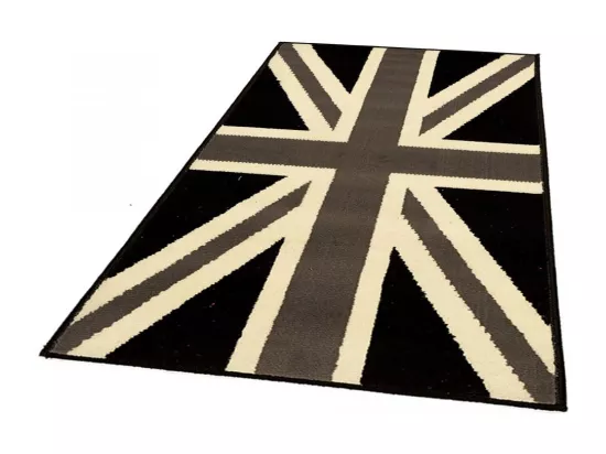 Tapis enfant 200x290 rectangle tissé gris AF1 UNIONJACK