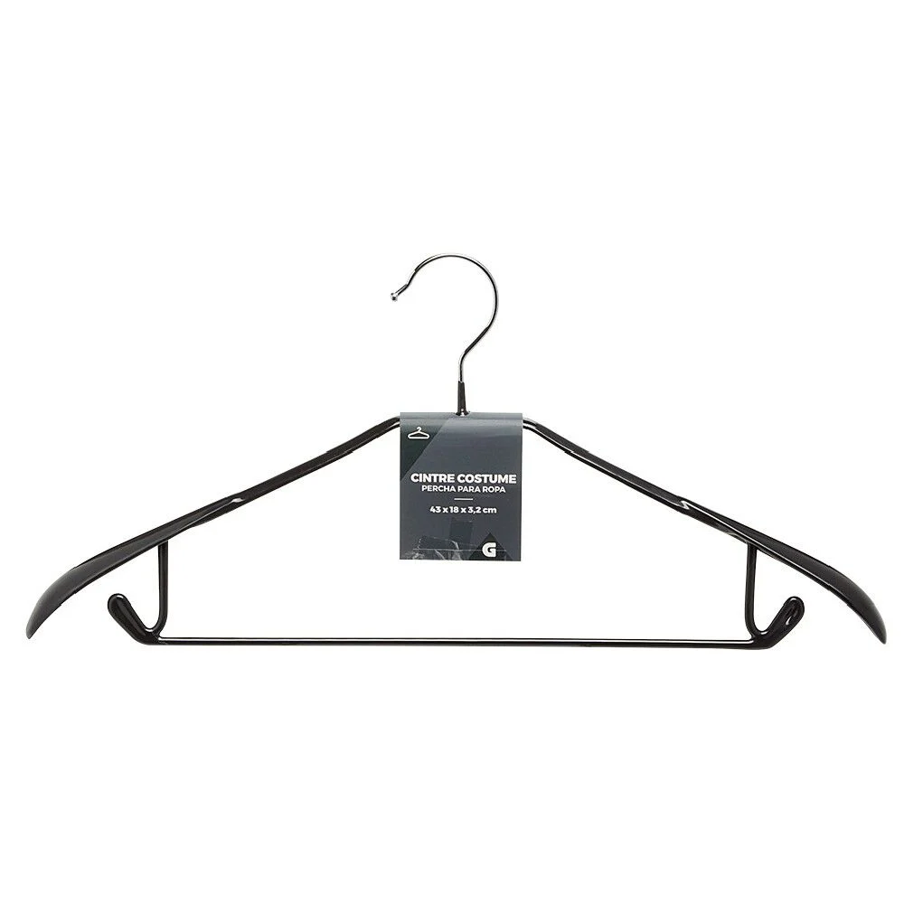 Cintre costume noir fer