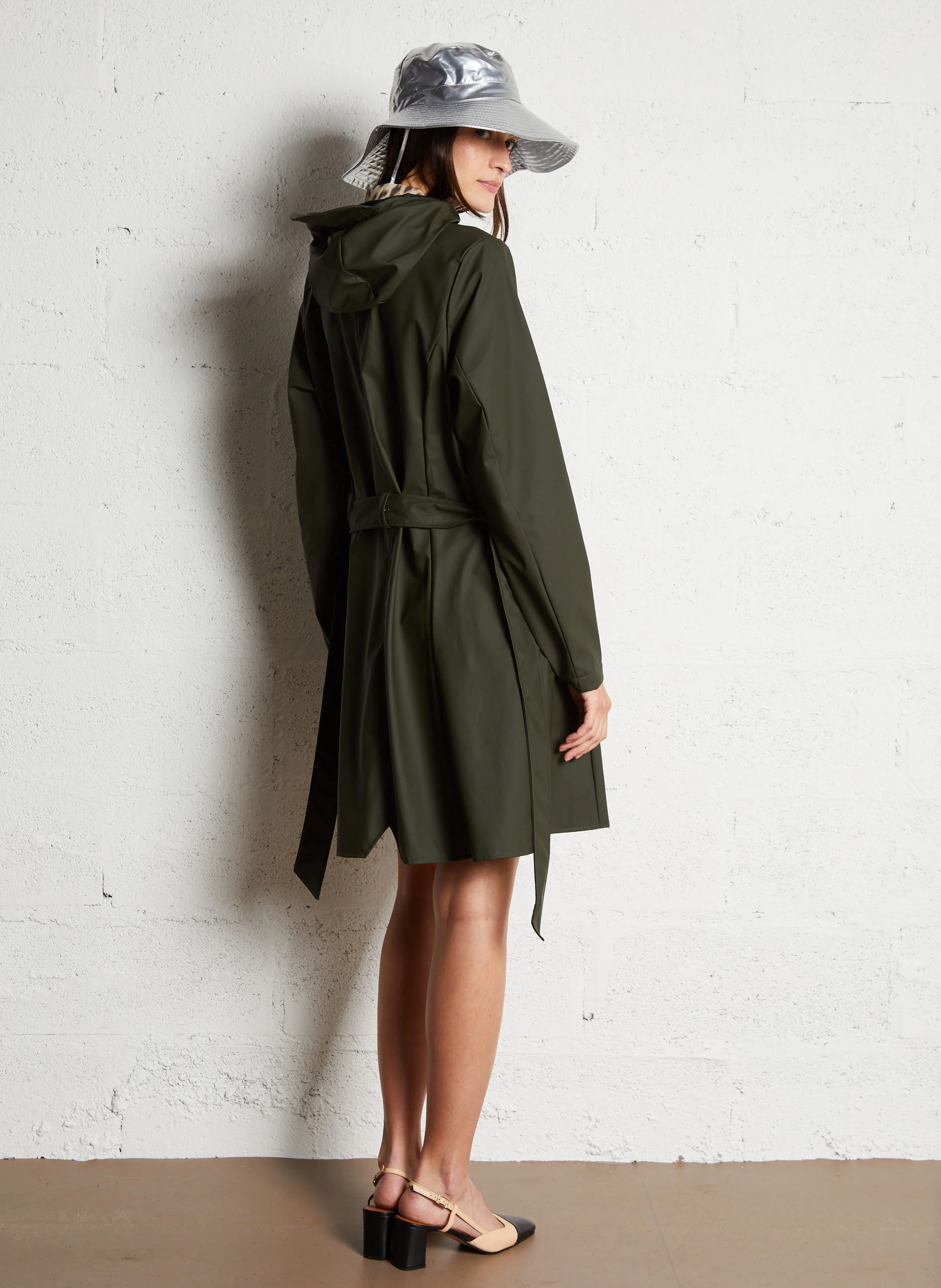 Trench imperméable à capuche | Kaki