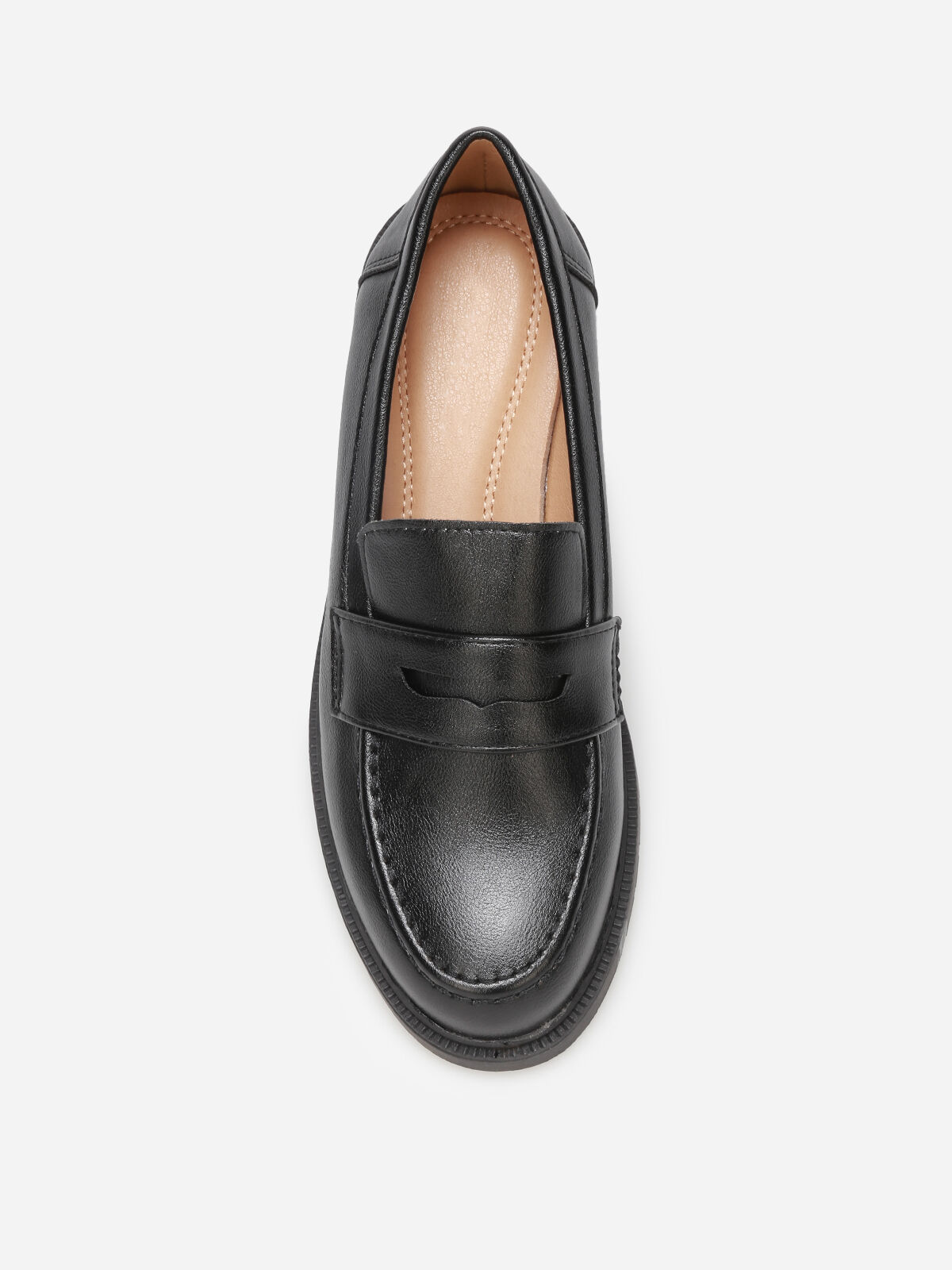 Mocassins classiques à semelle crantée- Noir
