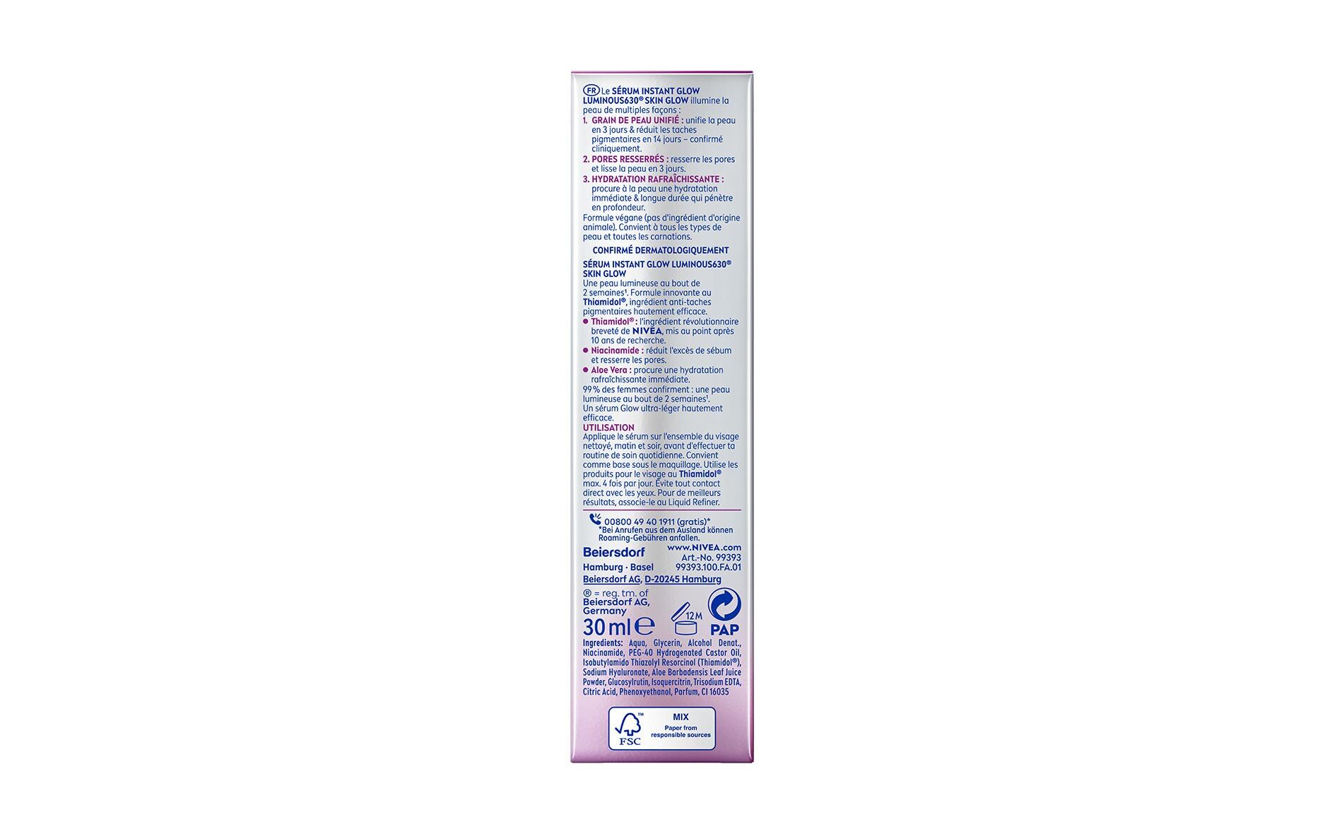 Gesichtsserum Luminous630 Skin Glow Instant 30 mlLuminous630 Skin Glow Serum für eine sichtbar ebenmässigere Haut