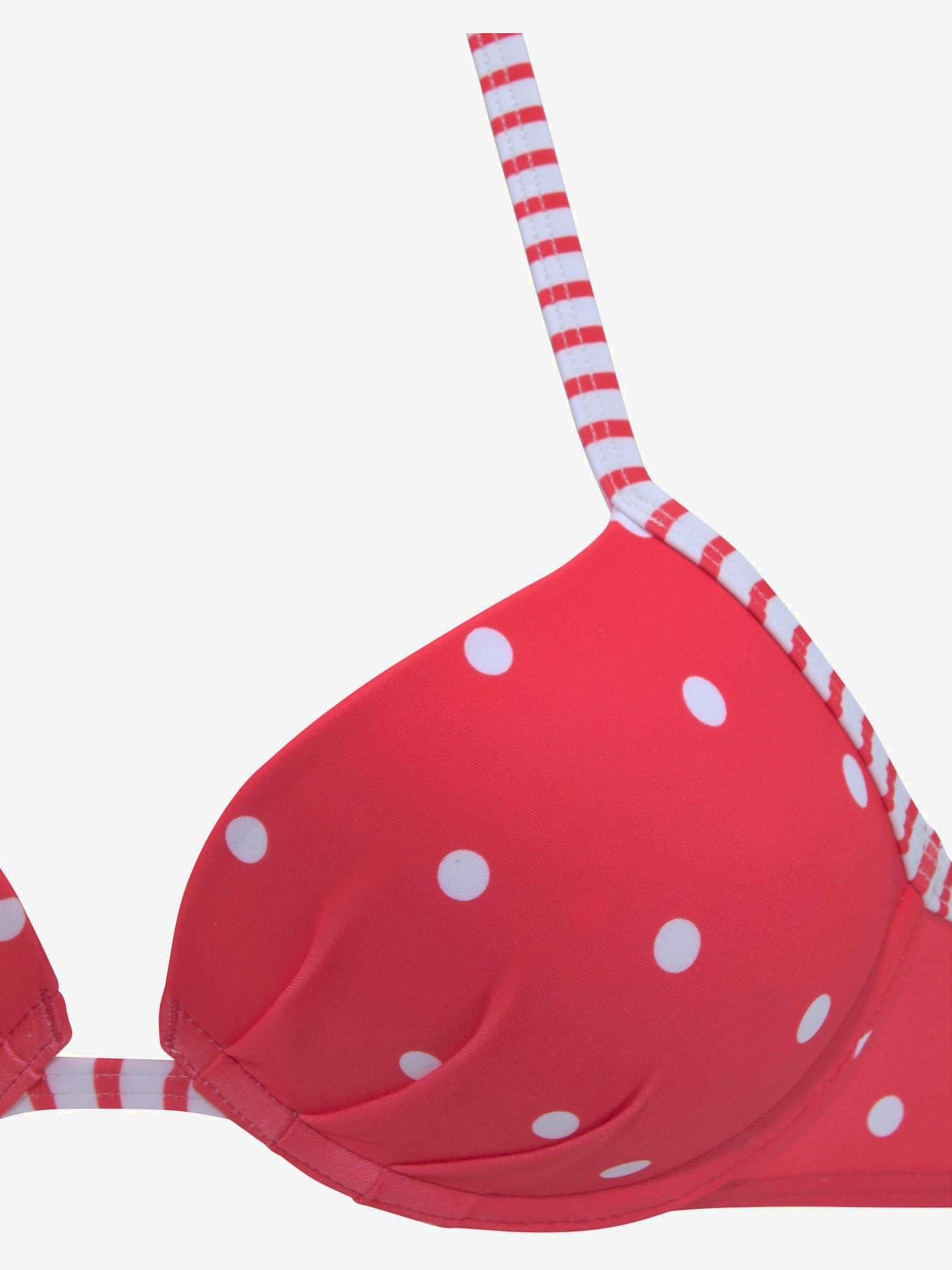 Haut de bikini push-up motif à pois tendance